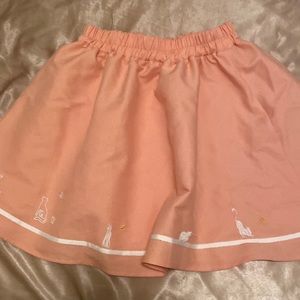 Orange/Pink cat skirt